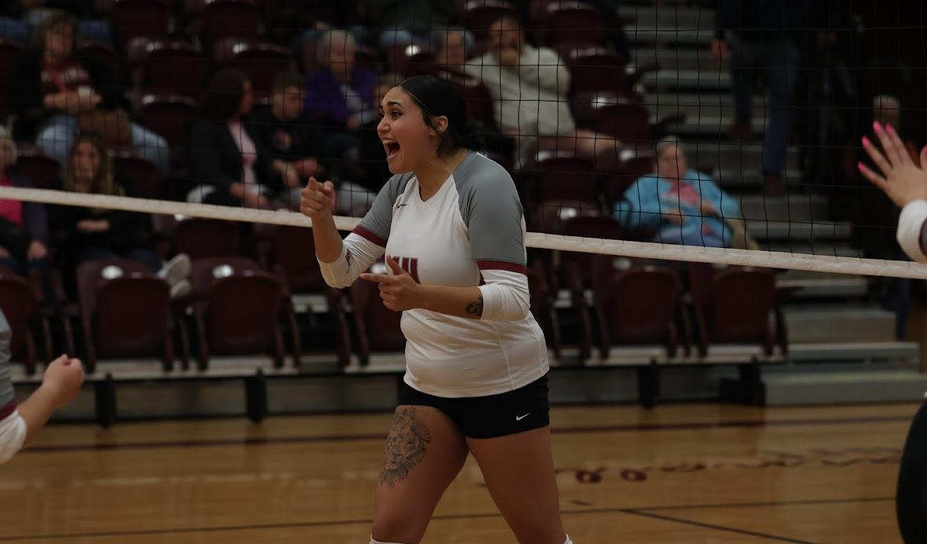 Volleyball Splits Doubleheader: Defeats Blackburn in Five, Falls to Greenville in Four