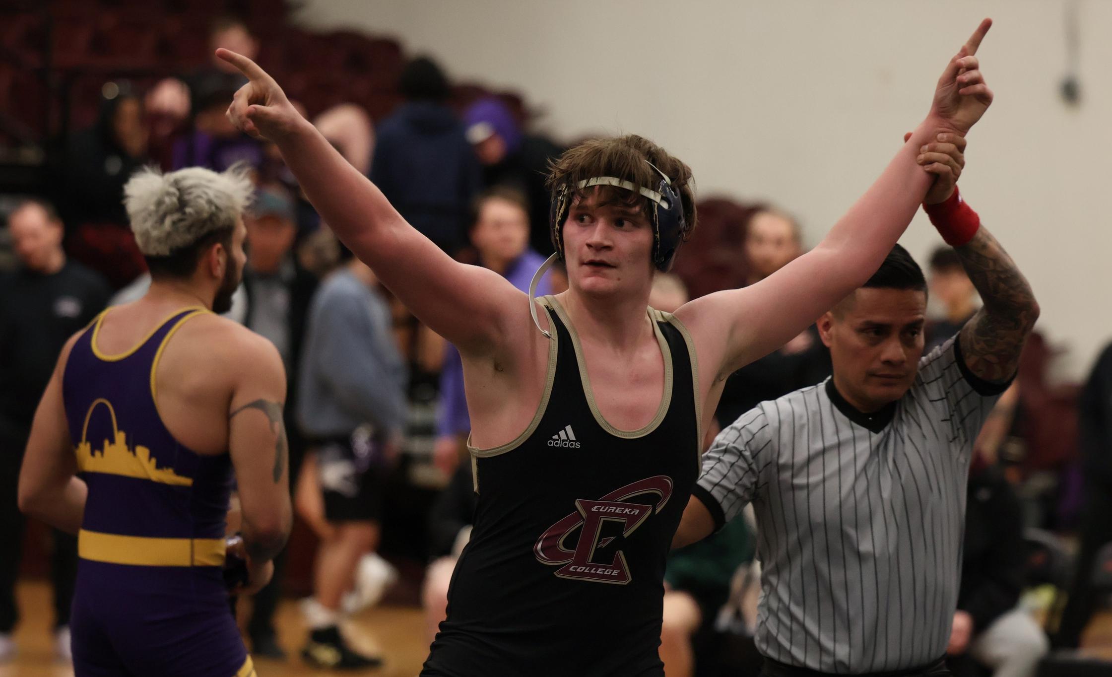 Red Devils Sweep Senior Night Duals Against Joliet and Fontbonne