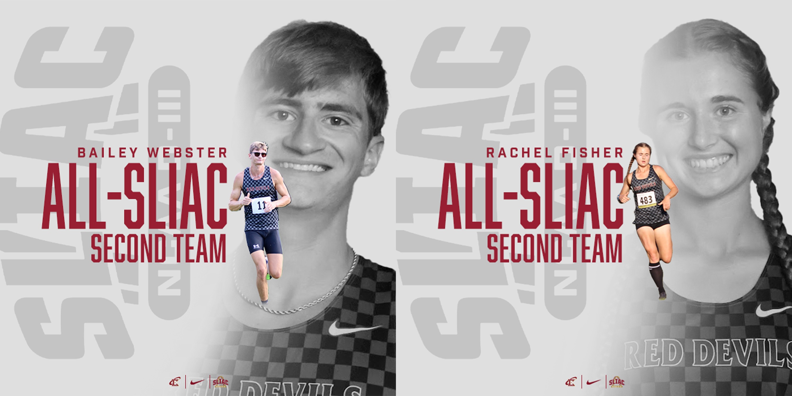 Fisher and Webster Named Second Team All-SLIAC